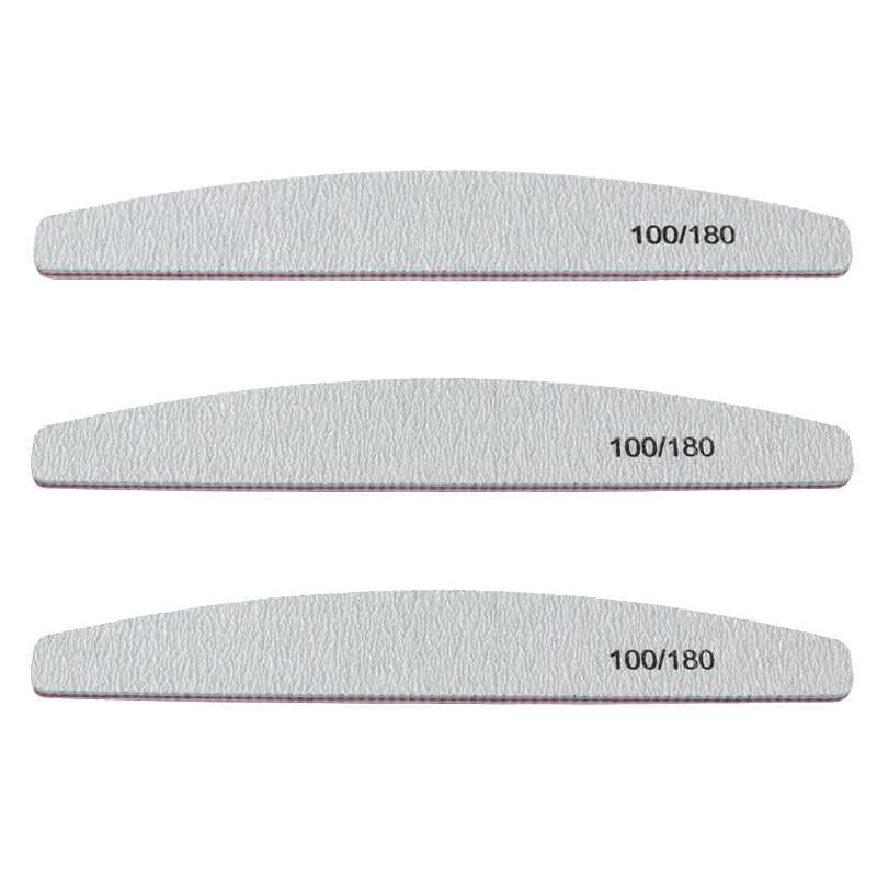 10Pcs 100/180 Nail File Sanding Polishing Buffer Block
