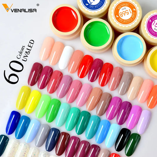 VENALISA Painting Gel Solid Colors Gel Nail Polish Nail Art Designs Soak Off UV