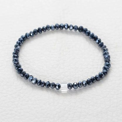 Miasol Colorful New Arrived Style Glass Crystal Beaded Rope Distance Bracelet