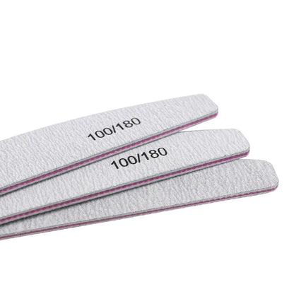 10Pcs 100/180 Nail File Sanding Polishing Buffer Block