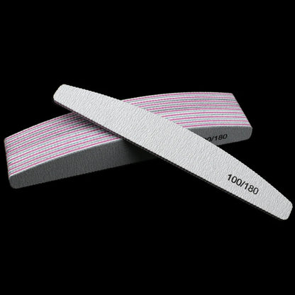 10Pcs 100/180 Nail File Sanding Polishing Buffer Block