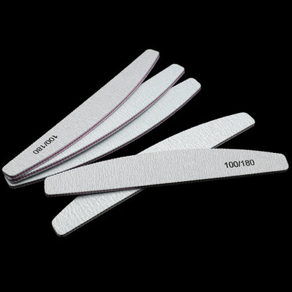 10Pcs 100/180 Nail File Sanding Polishing Buffer Block