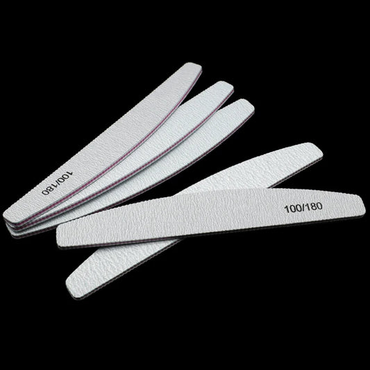 10Pcs 100/180 Nail File Sanding Polishing Buffer Block