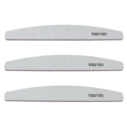 10Pcs 100/180 Nail File Sanding Polishing Buffer Block