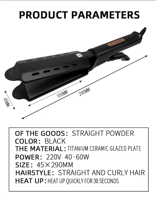 Hair Straightener Four-Gear Temperature Adjustment Ceramic