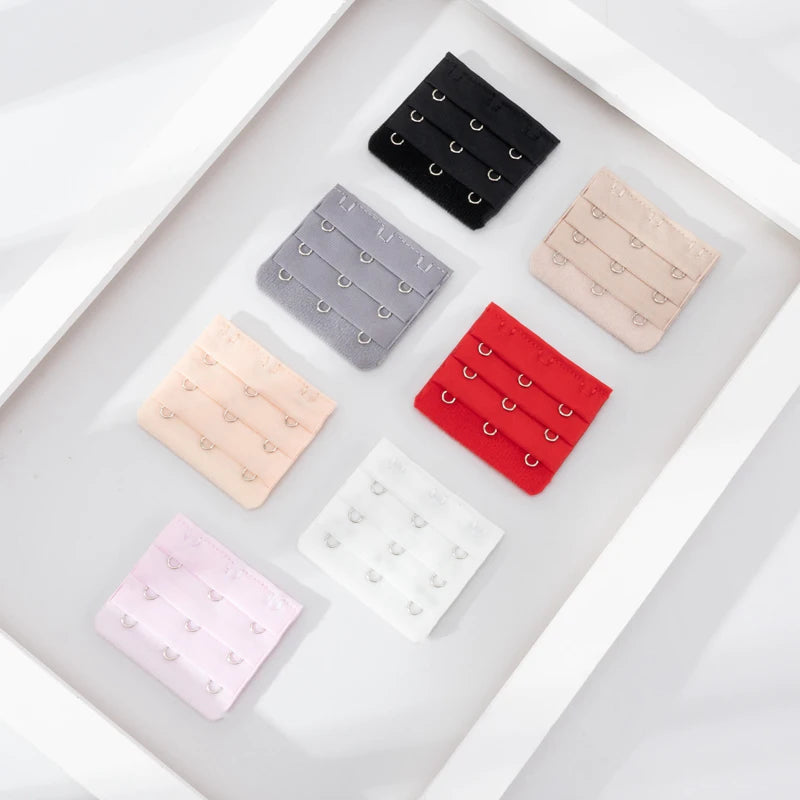 3PCS Bra Extension Lingerie Strap Extender Replacement With 2 Hooks Lengthened