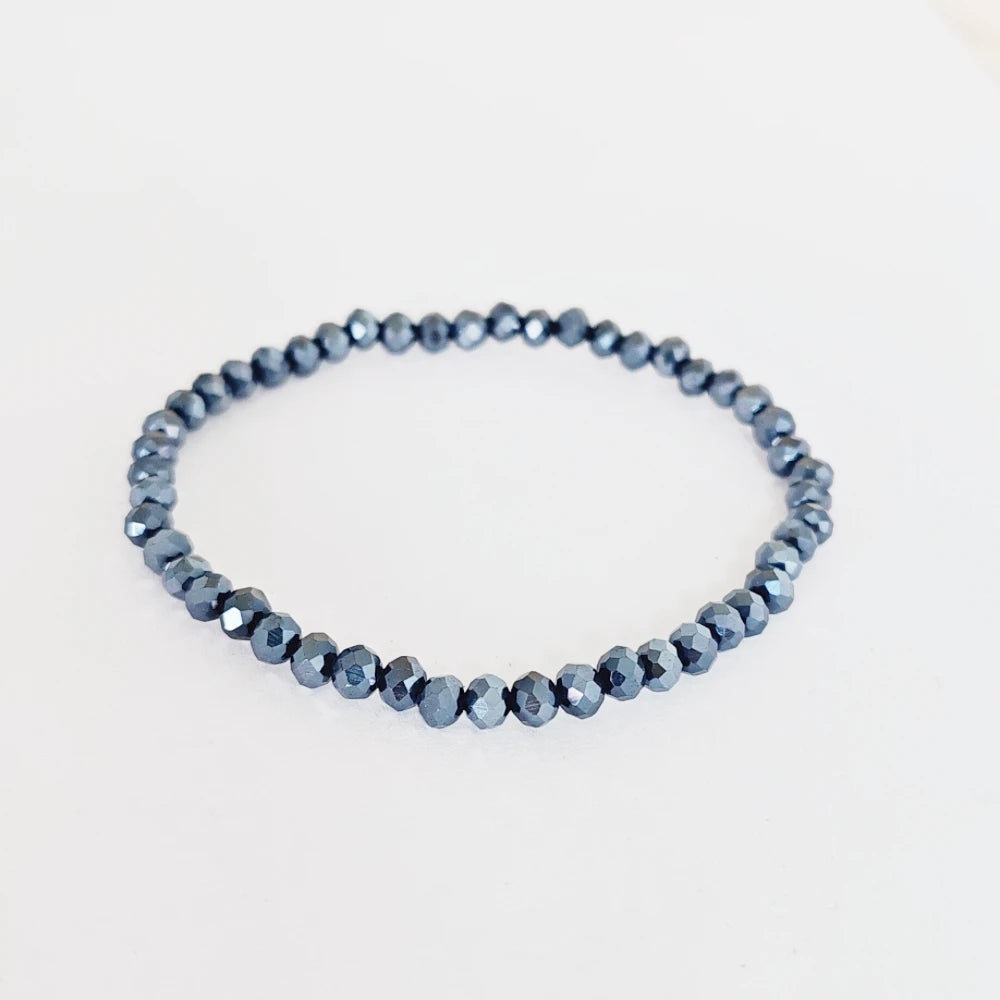 Miasol Colorful New Arrived Style Glass Crystal Beaded Rope Distance Bracelet