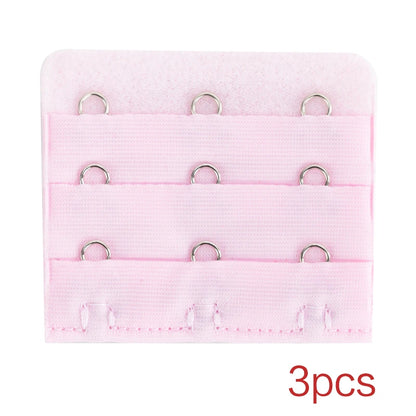 3PCS Bra Extension Lingerie Strap Extender Replacement With 2 Hooks Lengthened