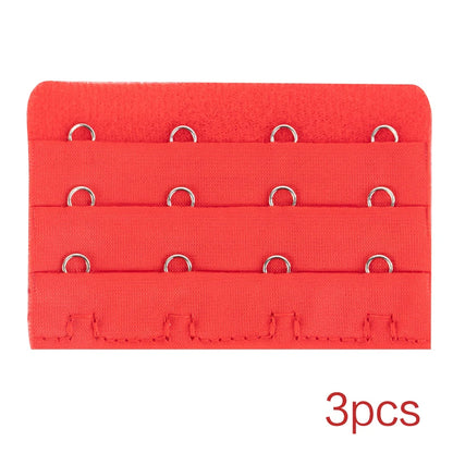 3PCS Bra Extension Lingerie Strap Extender Replacement With 2 Hooks Lengthened