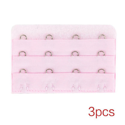 3PCS Bra Extension Lingerie Strap Extender Replacement With 2 Hooks Lengthened