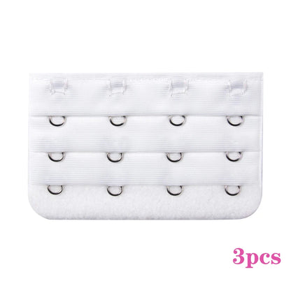 3PCS Bra Extension Lingerie Strap Extender Replacement With 2 Hooks Lengthened
