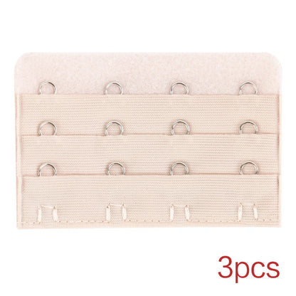 3PCS Bra Extension Lingerie Strap Extender Replacement With 2 Hooks Lengthened