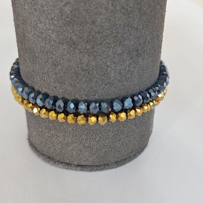 Miasol Colorful New Arrived Style Glass Crystal Beaded Rope Distance Bracelet