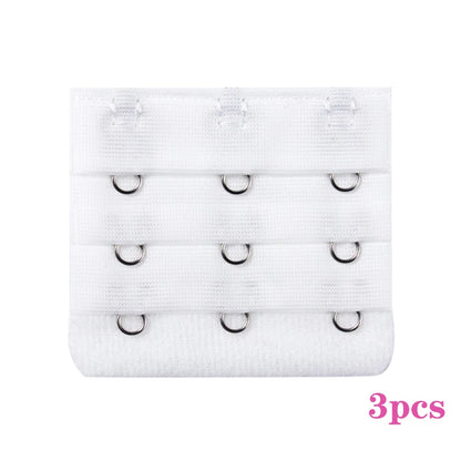 3PCS Bra Extension Lingerie Strap Extender Replacement With 2 Hooks Lengthened