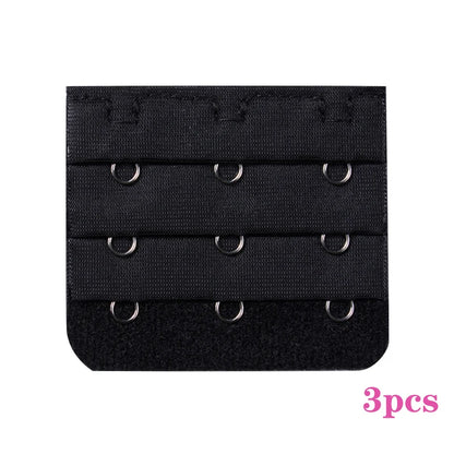 3PCS Bra Extension Lingerie Strap Extender Replacement With 2 Hooks Lengthened