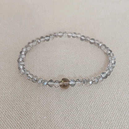 Miasol Colorful New Arrived Style Glass Crystal Beaded Rope Distance Bracelet