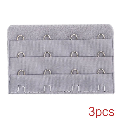3PCS Bra Extension Lingerie Strap Extender Replacement With 2 Hooks Lengthened