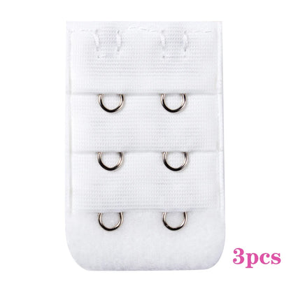 3PCS Bra Extension Lingerie Strap Extender Replacement With 2 Hooks Lengthened