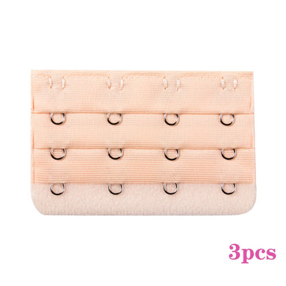 3PCS Bra Extension Lingerie Strap Extender Replacement With 2 Hooks Lengthened